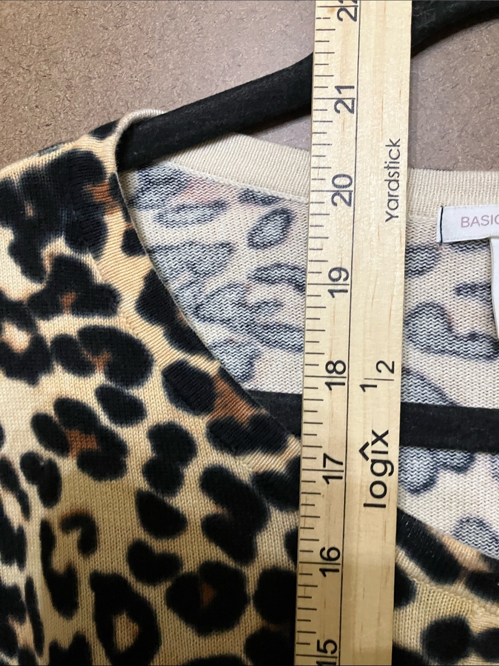 H&M Leopard Print Cardigan - Beige, Black - Picture 7 of 10